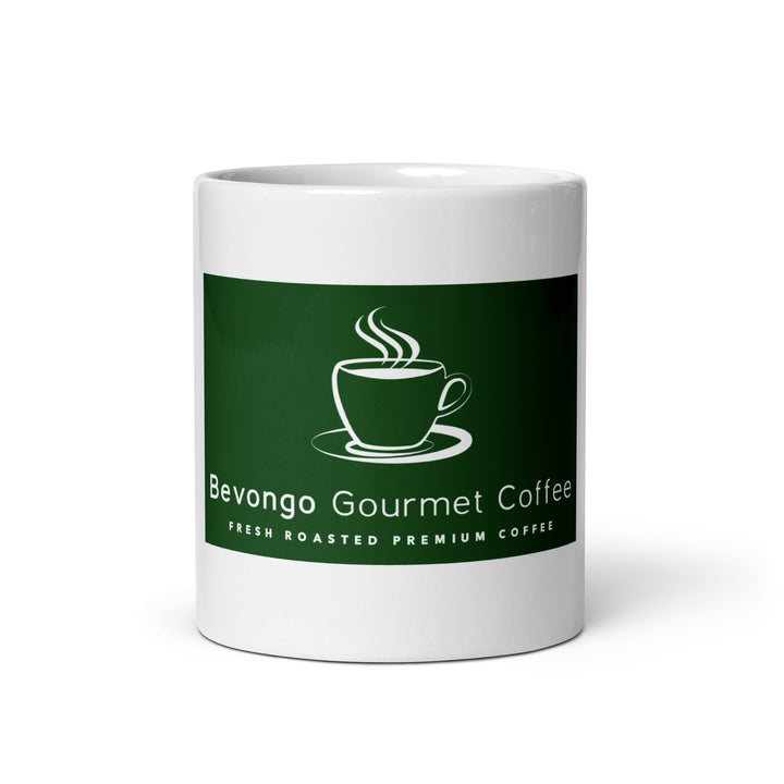 White glossy mug