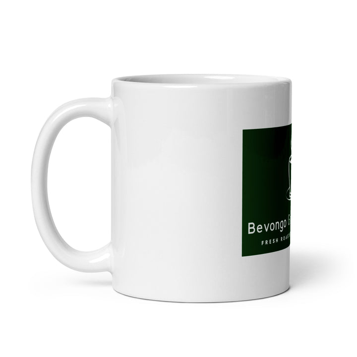 White glossy mug